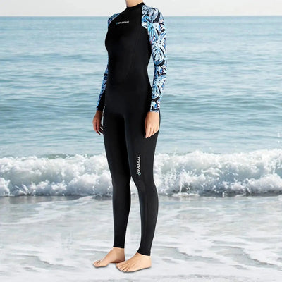 Woman Diver Diving Suit New Color stitching 3mm Neoprene Surf Diving Equipment Long Sleeve Quick Dry Swimsuit Women Swimwear