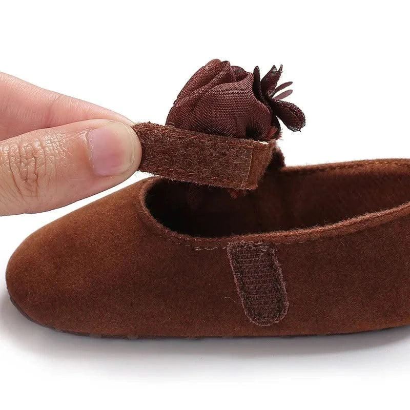 Children's Soft-Soled Flat Shoes With Design | Baby Shoes For All Seasons 0-1 Year Old |Girls Princess Shoes | First Walkers