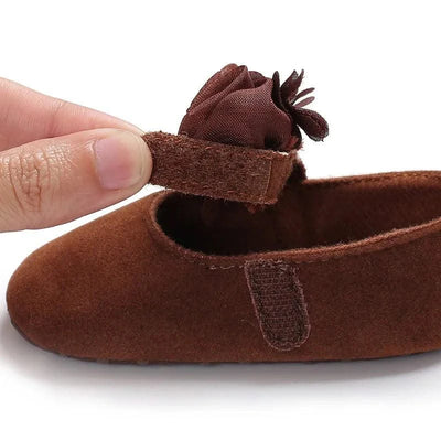 Children's Soft-Soled Flat Shoes With Design | Baby Shoes For All Seasons 0-1 Year Old |Girls Princess Shoes | First Walkers