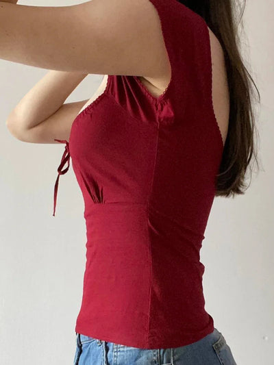 Fashion Solid Simple Sweet Women T-Shirts Short Sleeves Slim Square Neck Chic Bow Causal Basic Blouses