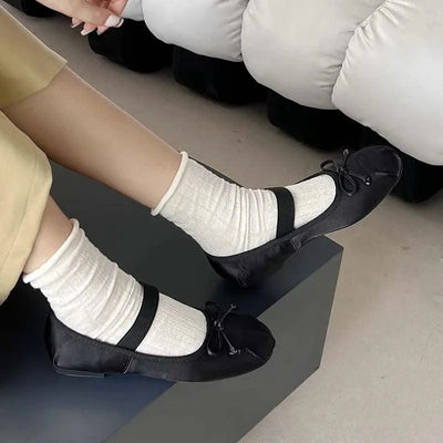 Women Butterfly-Knot Lolita Ladies Ballet Flats In Casual shoes, Sandals  Slides