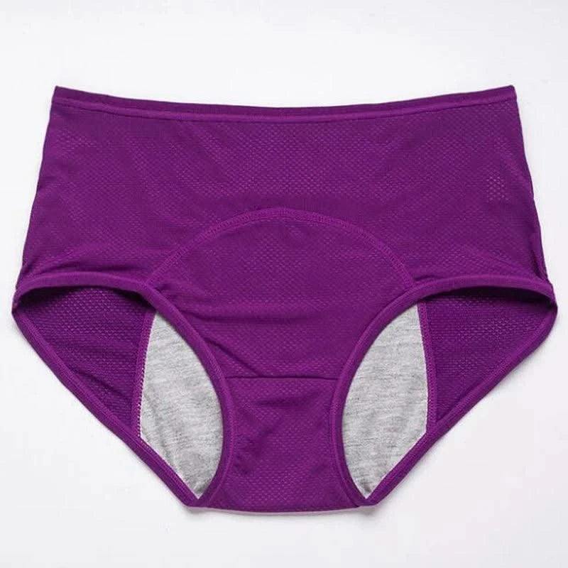 Leak Proof Menstrual Panties for Women, L-8XL Plus Size Cotton Underwear with Waterproof and Breathable Design for Periods
