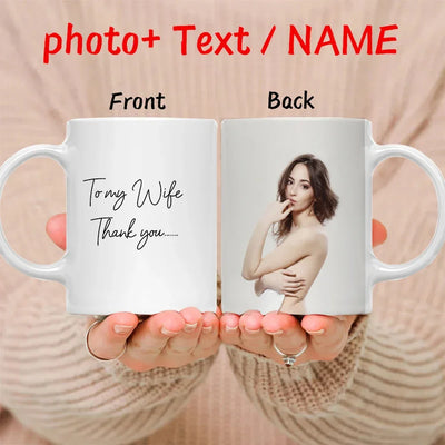 Personalised Coffee Mugs, Tea Cups, Mothers day, Wedding Gift 9 COLOURS