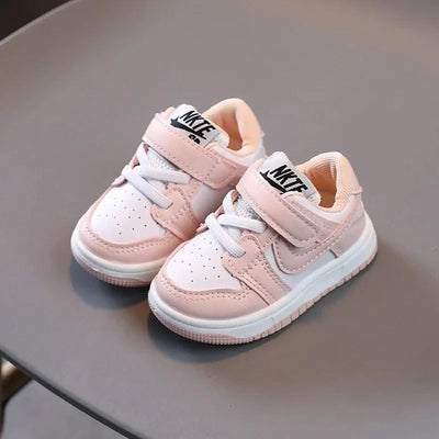 Children's Sports Shoes Boys'  Girls' Board Shoes Korean-style Boys' Baby Shoes White Sneakers Walking Shoes Comfortable  Daily