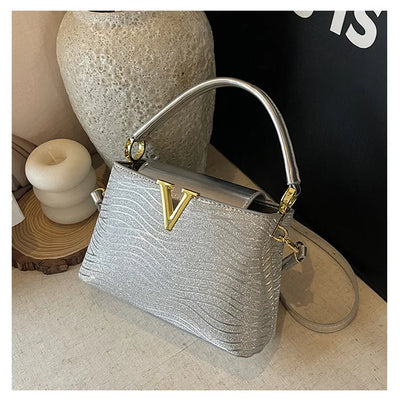 2025 New High-Sense Women's Designer Handbag - Feminine, Versatile, Large Capacity for Work & Crossbody