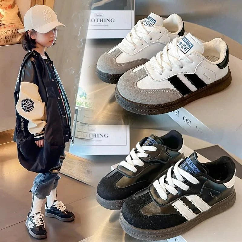 Spring New Children's Sports Training Shoes Boys Girls Ethical Training Fashion Sneakers Children's Soft-soled Casual Skates