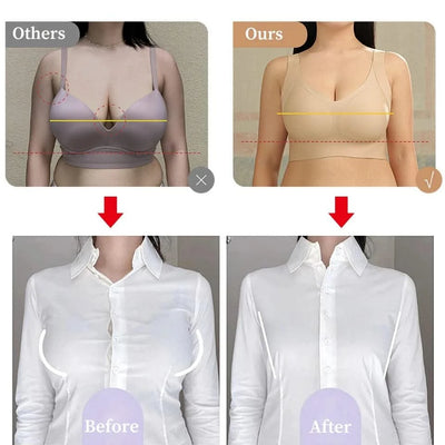 Full Coverage Bras For Women Hide Back Fat T-shirt Bra Plus Size Seamless Daily Underwear Plus Size
