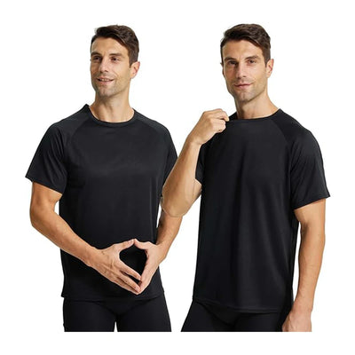 3 Pack Athletic Shirts for Men Workout Short Sleeve Compression Shirt Quick Dry Running Basketball Athletic Base Layer T-Shirt
