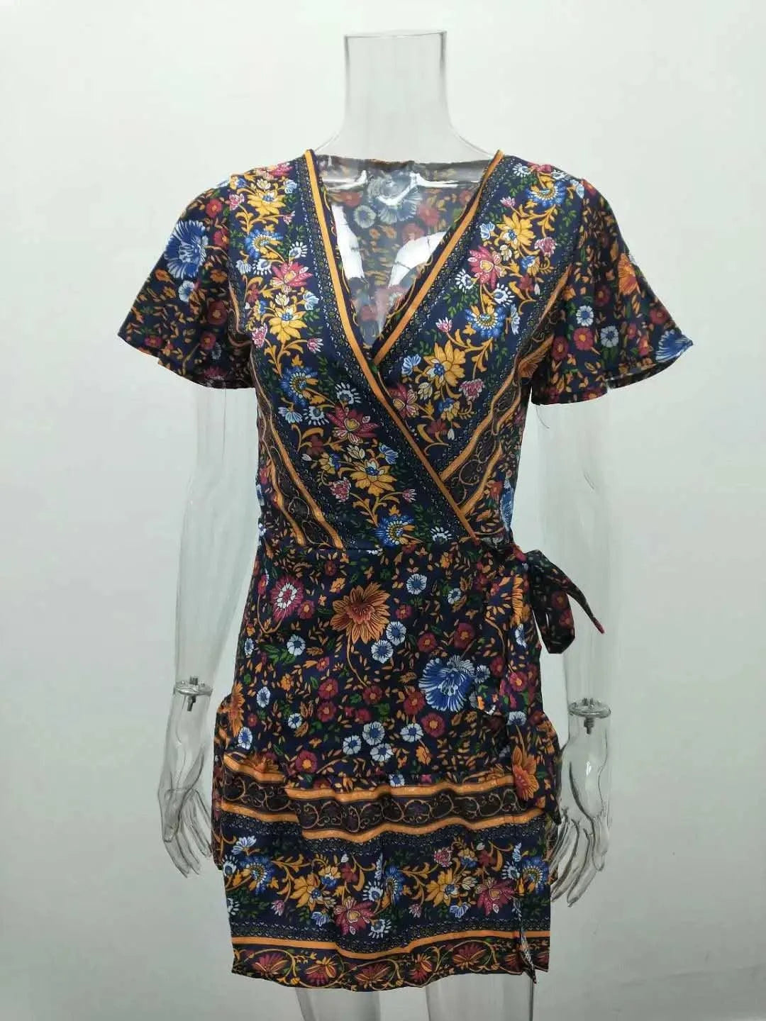 Elegant Women's Dresses Summer Bohemian Dress Vestidos Curtos Mujer Kadın Elbisesi Yazlık Kısa Elbiseler Midi Elbiseler Robe Ete