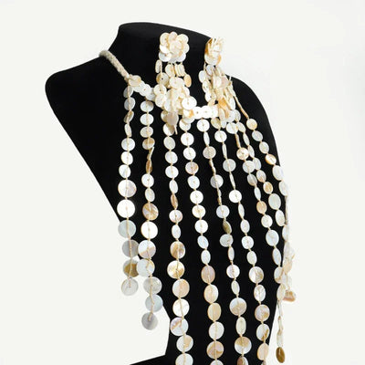 Luxury Exaggerated Multi-layer Pearl Necklace Women Romantic Elegant Baroque Long Chain Jewelry Accessories Bride Wedding Party