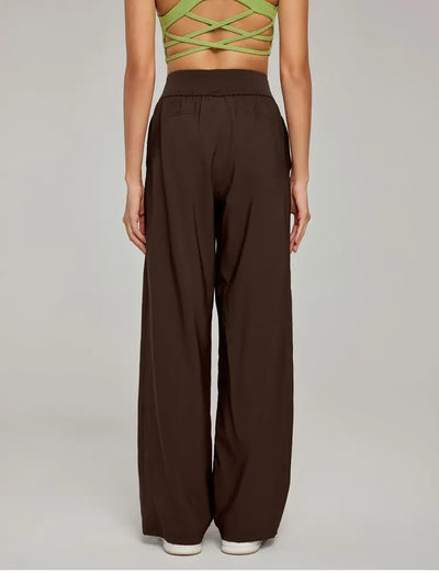 Women pants  Wide Leg High Waist Loose Trousers Summer Casual Yoga Pants  Draping Breathable Gym Lounge Pants Woman clothing