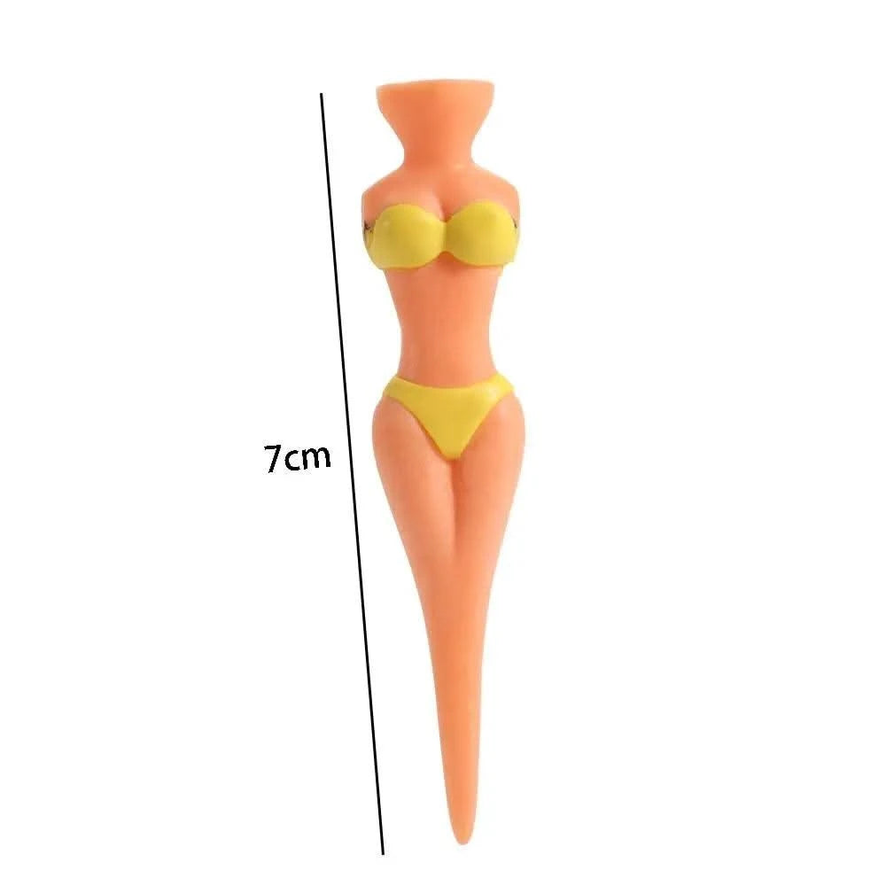5 Pcs/Lot Women Ball Holder Lady Model Bikini Outdoor Golf Tees Golf Training Golf  Accessories Clubs Tee