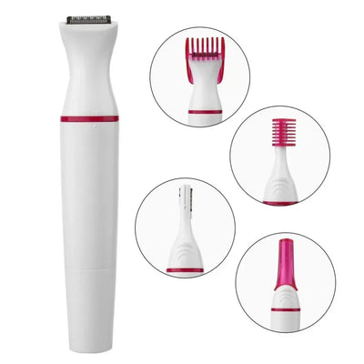 5 In 1 Set Women Epilator Female Eyebrow Trimmer Lady Shaver Hair Removal Shaver Machine Face Depilador Bikini Depilatory Tool