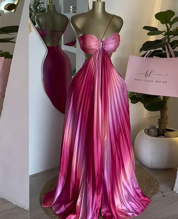 Luxurious Women's Evening Dresses Sweet and Fresh Suspender Sexy Lace Up Dress for Women Dresses Woman Summer 2025 Trend