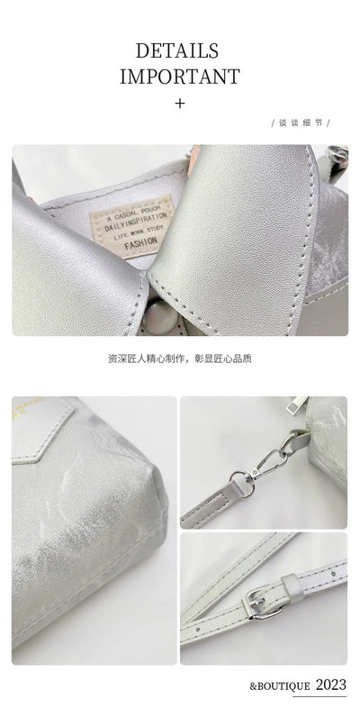 Tote Bag Hand Bags for Women 2024 Designer Handbag Shoulder Square Crossbody Korean Popular Youth Women's Fashion Original