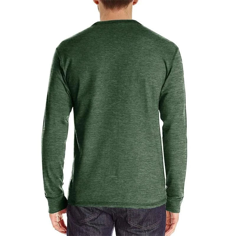 Men's Fashion Casual O Neck Long Sleeve Tops |T-Shirts| Gym | Soccer | Tees | Streetwear | Men & Teenager's Clothing