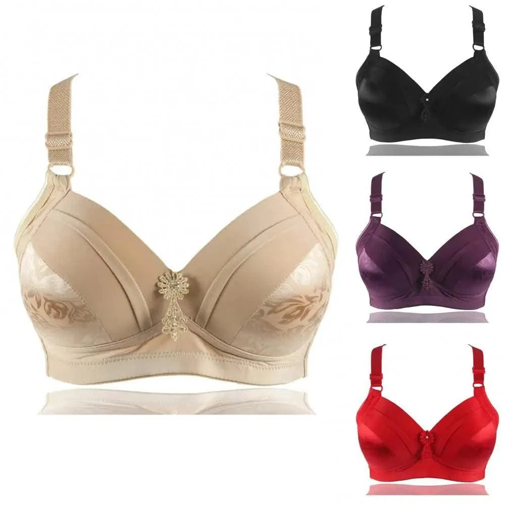 Women's Bra Top Sexy Wireless Floral Print Underwear
