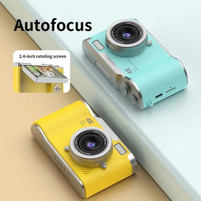 High-Definition HD Digital Camera 4K 48MP 8X Digital Zoom Video Camcorder CCD with Hanging Straps Flip Screen