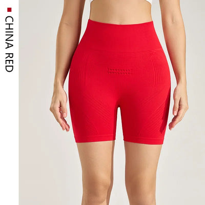 Sports Outdoor Yoga Pants Three Quarter Pants Shorts High Waist Peach Lift Hip Fitness Bottoms Women Leggings