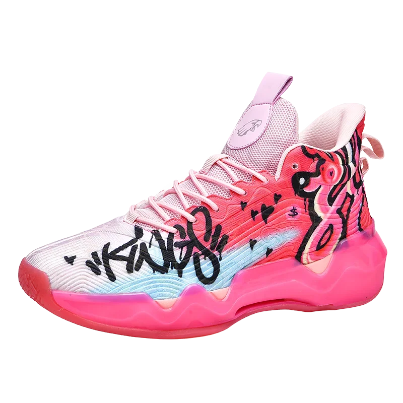 Basketball shoes men wear absorbing shock rebound sports actual combat college students training shoes new high-top combat boots