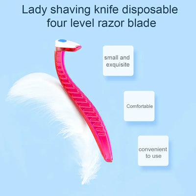 Women's safety razor blade facial/leg/armpit/bikini beauty hair removal razor，cc005