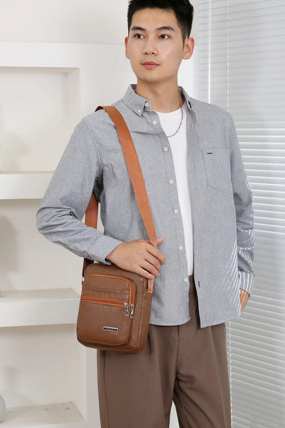 Men Nylon Shoulder Bag Messenger Bag Casual Waterproof Nylon Zipper Pocket Handbag Fashion Tote Travel Male Crossbody Bags