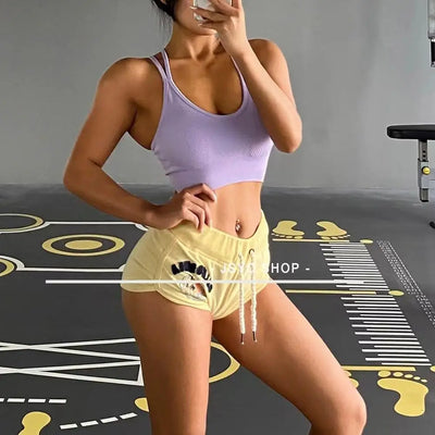 Women Breathable Sports Bra Shockproof Fitness Tops Gym Crop Top Brassiere Push Up Sport Bras Gym Workout Top Seamless Yoga Bra