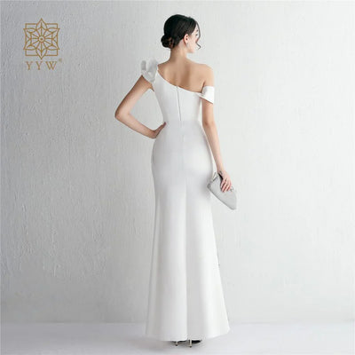 Long Wedding Godmother Dress Evening Woman Party Stain Dresses Burgundy Sexy Mermaid Maxi Ball Gown Luxury Dress Birthday Gown