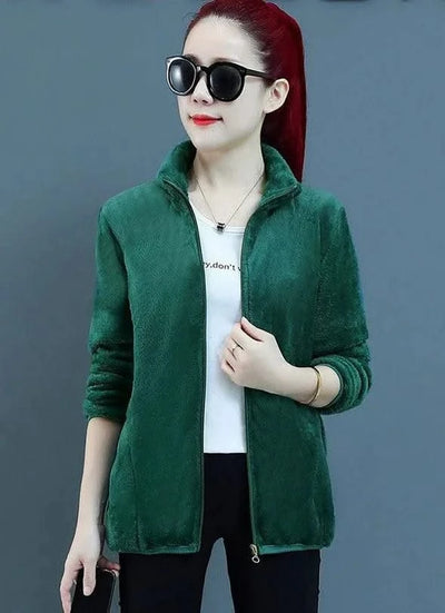Fleeced Short Coats for Women  High Quality Casual