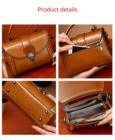 Women's Handbag Genuine Leather Hand Purses Luxury Fashion Female Shoulder The Tote Bag Designer With Top Handle Crossbody Bags