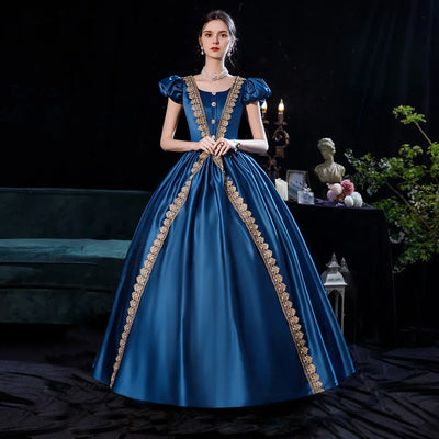 Customized Ball Gown Medieval Dresses Court Victorian Marie Birthday Party Gowns Masquerade Theater Halloween Abendkleider