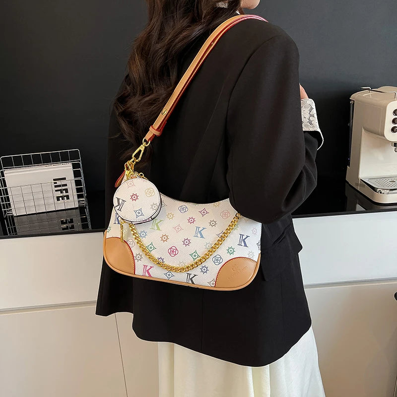 Famous Designer Elegant Handbags Leather For Women, Ladies Crossbody Shoulder Bag Classic Popular And Lightweight For Shopping