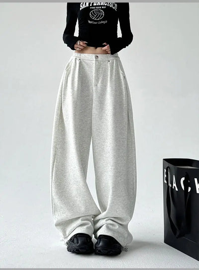 Wide Leg Pants Women's Autumn and Winter New Loose Sports Casual Pants