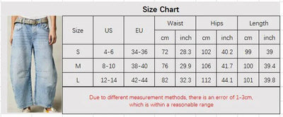 Hirigin Wide Leg Baggy Jeans Women Casual Loose Mid Waist Denim Pants 90s Boyfriend Denim Bloomers Girlfriend Barrel Jeans