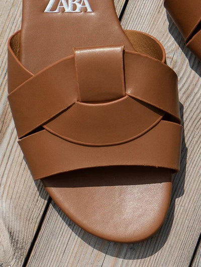 Designer Woman Flat New Slippers Woven with Comfortable Women's Shoes Casual Bottom Slippers Women's Shoes Summer