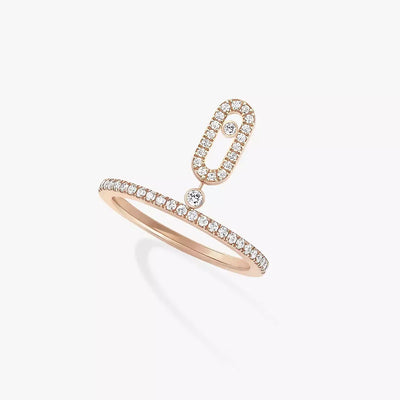 Luxury Classic S925 Inlaid Sliding High Beauty Ring Women's Jewelry Ring Luxury Party Girlfriend Anniversary Gift