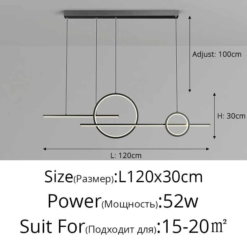 dining room LED Pendant Lights Minimalist Modern Lamp home decor Room lustre Bar Counter Dining Table Lights Lighting Fixtures