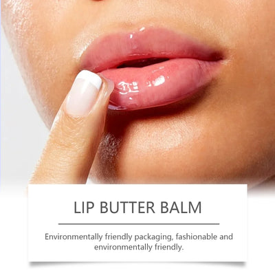 Eelhope Glossier Lip Balm Repair Lip Moisturizer Deep Nourishing Lip Shine Hydrating Skin Barrier Repair Care Korean Lip Balm