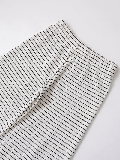Women's clothing 2025 summer new product fashion European and American style textured striped knitted trousers