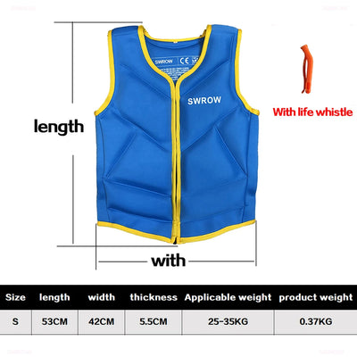 Wake Surfing Impact Vest CE Approved Neoprene Life Jacket Wakesurf Comp Vest surf But Great for All Other Watersports Activities