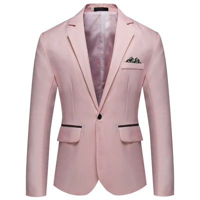 2025 Men's Formal Office Blazer Jacket Suits Solid Fashion Wedding Dress Suit Jacket Coat Male Oversized Casual Blazer Hombre - Elanique