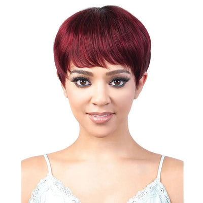 Short Blonde Wig with Bangs Short Pixie Cut Wig Human Hair 613 Blonde Human Hair Wig for Women Full Machine Party Cosplay Wigs