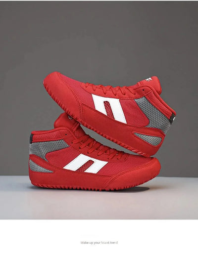New Wrestling Shoe Fighting Boxing Wrestling Rubber Outsole Breathable Wear-resistant Shoes for Child Women Men Size 29-44