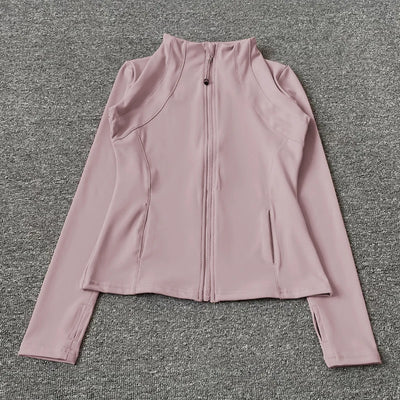 Running Wear Athletic Sports T-Shirts Tops Women Long Sleeve Shirt Sports Jacket Women Seamless Yoga Wear  Jacket