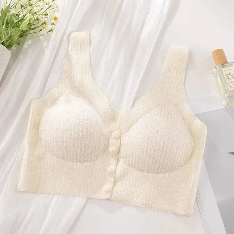 Pregnant Women's Breast-feeding Bra, Front-buttoned, Sexy, Breast-retracting, Anti-sagging, Seamless, Beautiful Back Bra, Thin