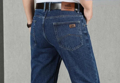 Jeans for Men Work Wear Male Cowboy Pants 2024 Fashion Trousers High Quality Original Classic Straight with Pockets New in Baggy