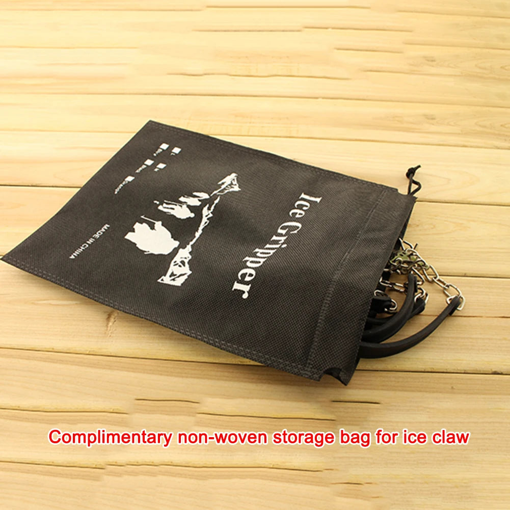 6 Teeth Climbing Crampons Anti-Slip Mountaineering Cleats Unisex Snow Claw Shoe Covers Walking Hiking Accessories