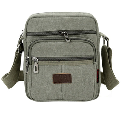 Men's Shoulder Bag Business Leisure Large Capacity Portable Handbag Zipper Multi Layer Waterproof Summer Male's Crossbody Bags