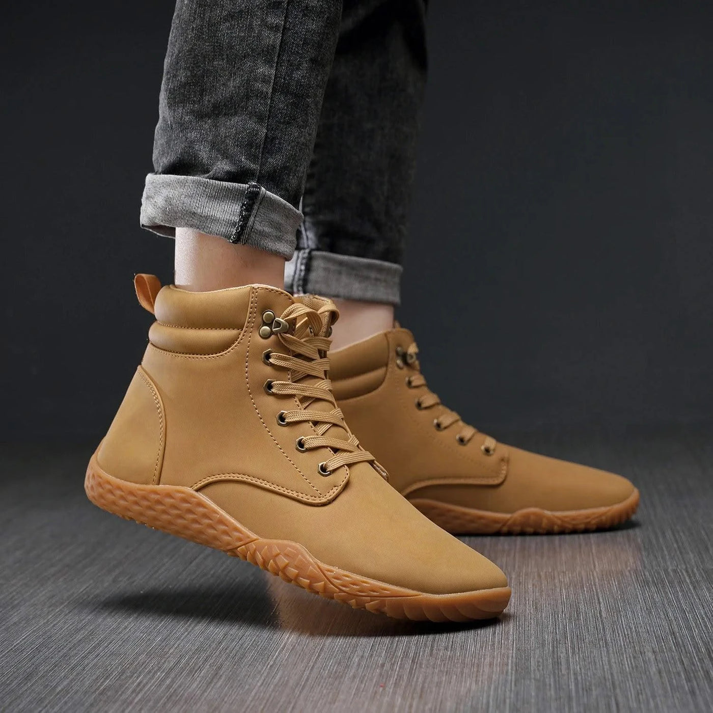 Barefoot Shoes Adult Cross-Trainer Wide Toe Box Men's Wide Minimalist Zero Drop Sole Casual Knitting Walking Sneakers Large Size