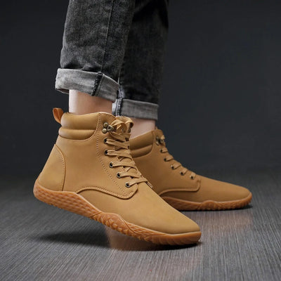 Barefoot Shoes Adult Cross-Trainer Wide Toe Box Men's Wide Minimalist Zero Drop Sole Casual Knitting Walking Sneakers Large Size
